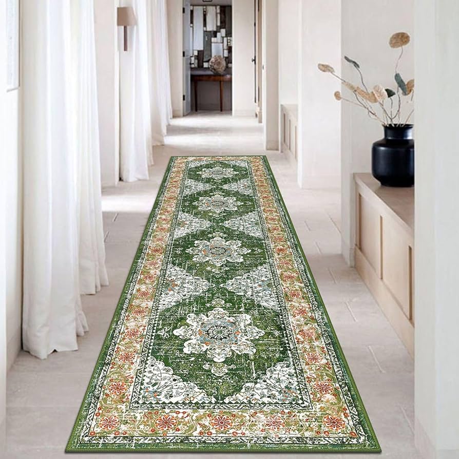 Amazon.com: Ileading Vintage Runner Rug for Hallway, Machine